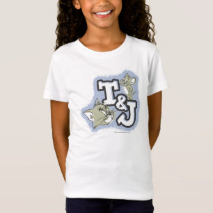 Camiseta Logotipo de Tom e de Jerry T&J