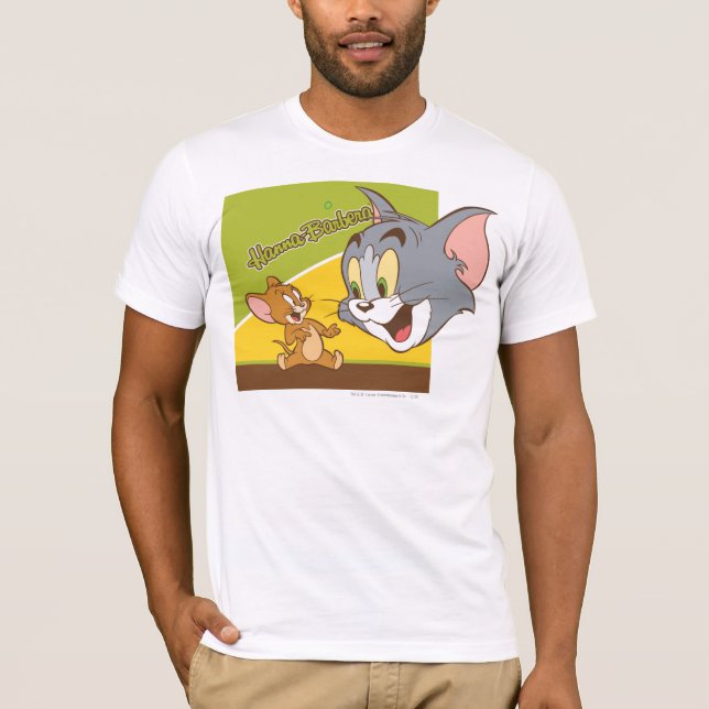 Camiseta Logotipo de Tom e Jerry Hanna Barbera (Frente)