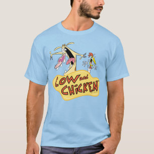 Camiseta Logotipo de vaca e frango