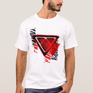 Camiseta Logotipo de Verzey do deslocamento vermelho