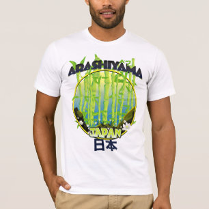 Camiseta logotipo de viagem Arashiyama Japão