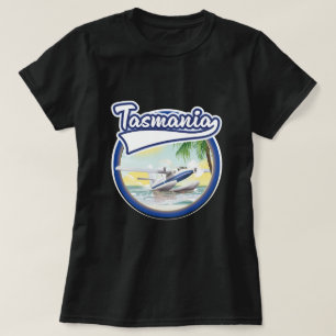 Camiseta logotipo de viagem da Tasmânia