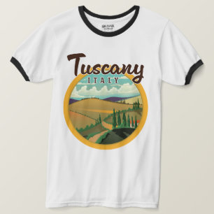 Camiseta logotipo de viagem da Toscana