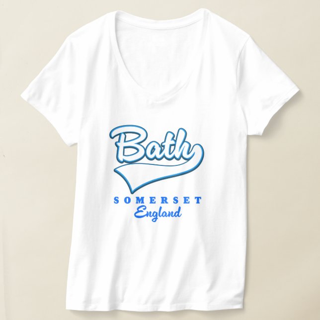 Camiseta logotipo de viagem de Bath Somerset (Postura )
