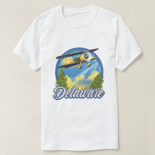 Camiseta logotipo de viagem de Delaware