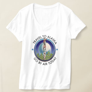 Camiseta logotipo de viagem do alasca