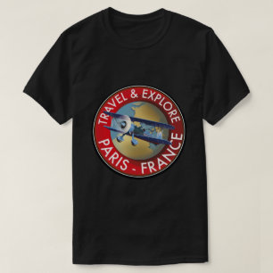 Camiseta Logotipo de Viagem & Explore Paris França