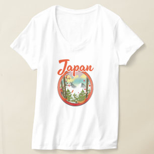 Camiseta logotipo de viagem Japão