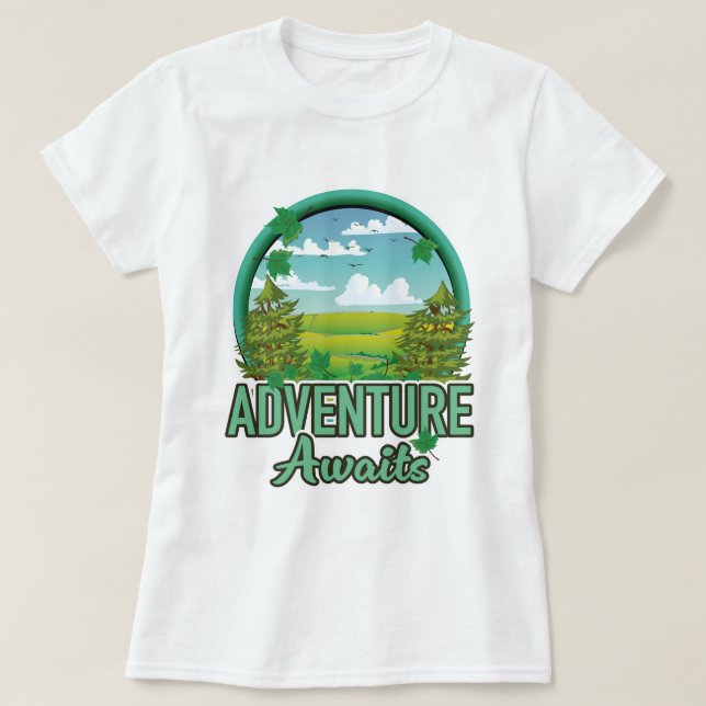 Camiseta logotipo de Viagens Escócia (Frente do Design)