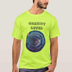 Camiseta Logotipo de Whirlpool Cósmico Com Gravidade