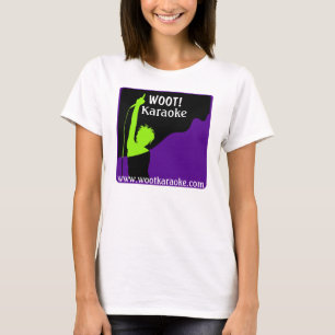 Camiseta Logotipo de Wootkaraoke, WOOT! , Karaoke,