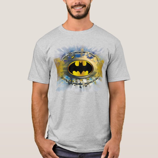 Camiseta Logotipo decorado do Batman (Frente)
