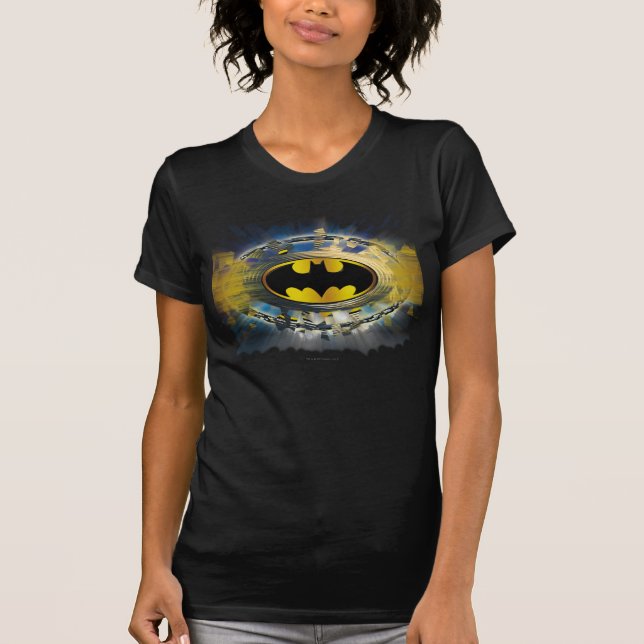 Camiseta Logotipo decorado do Batman (Frente)