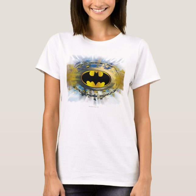 Camiseta Logotipo decorado do Batman (Frente)