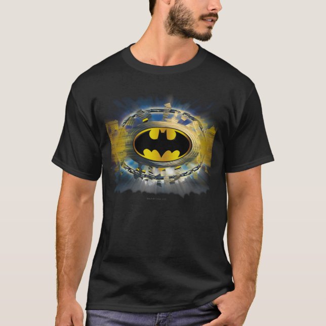 Camiseta Logotipo decorado do Batman (Frente)
