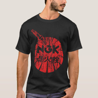 Camiseta Logotipo desviado retrô NGK T clássico