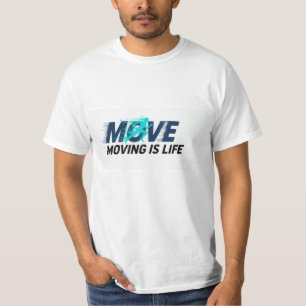 Camiseta Logotipo dinâmico com silhueta de corredor e texto