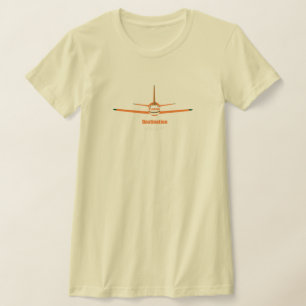 Camiseta Logotipo do aeroporto de avião FL de destino Miami