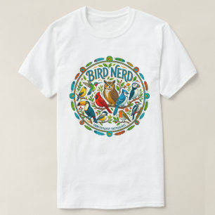 Camiseta Logotipo do Apaixonado por Pássaros
