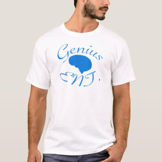 Camiseta Logotipo do azul do entretenimento do gênio