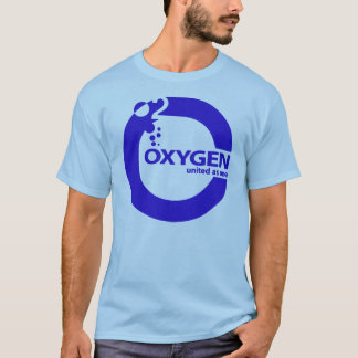 Camiseta Logotipo do azul do oxigênio
