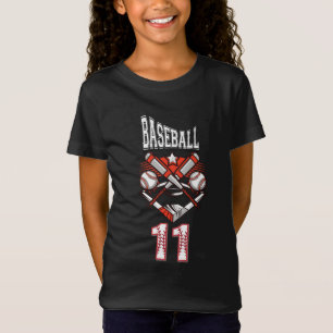 Camiseta Logotipo do Baseball 11 – Tacos Cruzados e Bola de