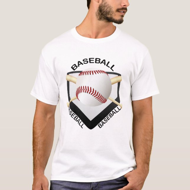 CAMISETA LOGOTIPO DO BASEBOL (Frente)