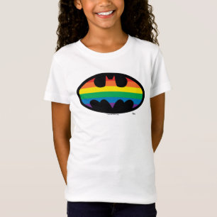 Camiseta Logotipo do Batman Rainbow