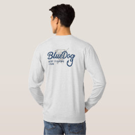 Camiseta logotipo do BD Script nas costas