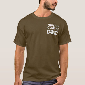Camiseta Logotipo do bolso de NCD - branco na obscuridade