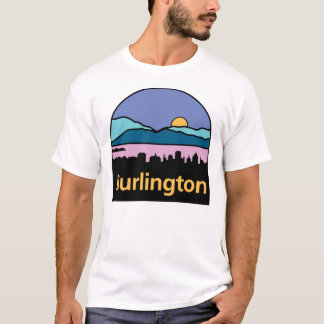 Camiseta Logotipo do Burlington, Vermont Sticker
