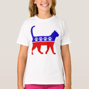 Camiseta Logotipo do Cat Party Feliz Política Partido Excel