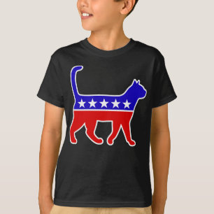 Camiseta Logotipo do Cat Party Feliz Política Partido Excel