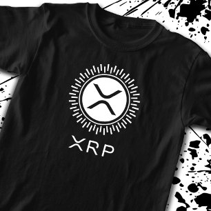 Camiseta Logotipo do Círculo Decorativo Criptocurrency Cryp