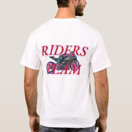 Camiseta Logotipo do Clube de Motociclos Neon da Equipe Rid