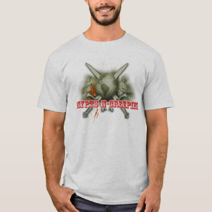 Camiseta Logotipo do CNC do espelho do espelho