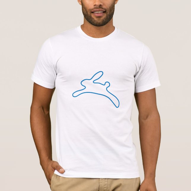 Camiseta Logotipo do coelho do freenet (Frente)