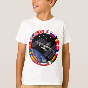 Camiseta Logotipo do composto dos membros do ISS