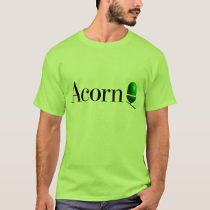 Camiseta Logotipo do computador da bolota