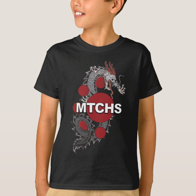 Camiseta Logotipo do dragão de MTCHS (Frente)