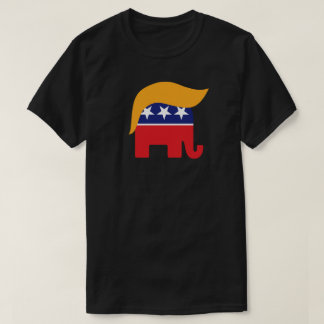 Camiseta Logotipo do Elefante Republicano Donald Trump com 