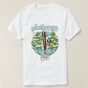 Camiseta Logótipo do Esqui do Alaska