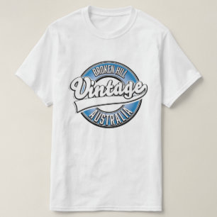 Camiseta Logotipo do estilo vintage Broken Hill australia.
