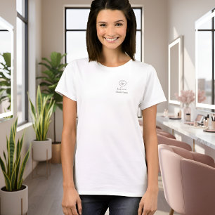 Camiseta Logotipo do Estúdio de Maquiagem com Nome de Funci