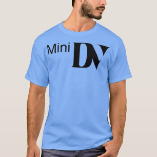 Camiseta Logotipo do formato de mídia MiniDV