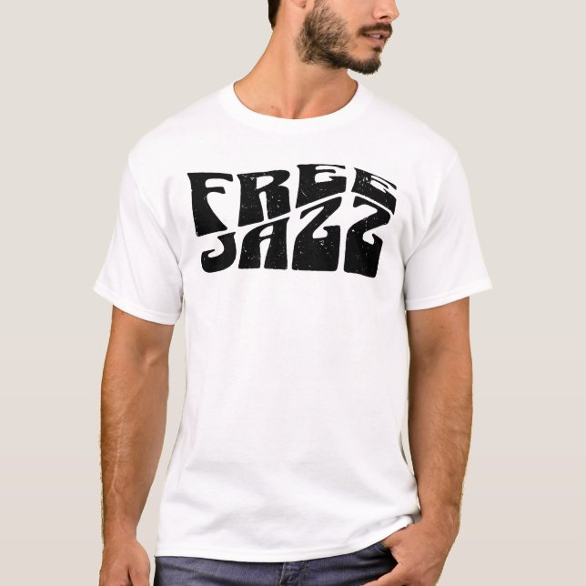 Camiseta logotipo do free jazz (Frente)