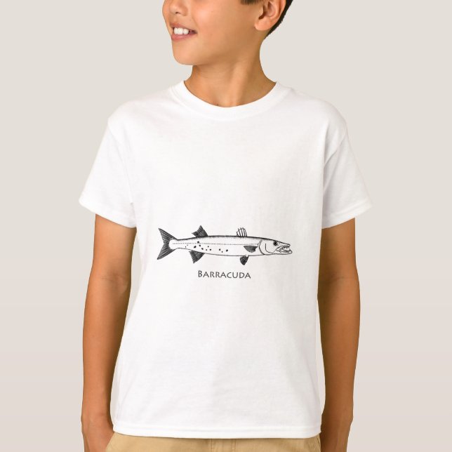 Camiseta Logotipo do grande Barracuda (Frente)