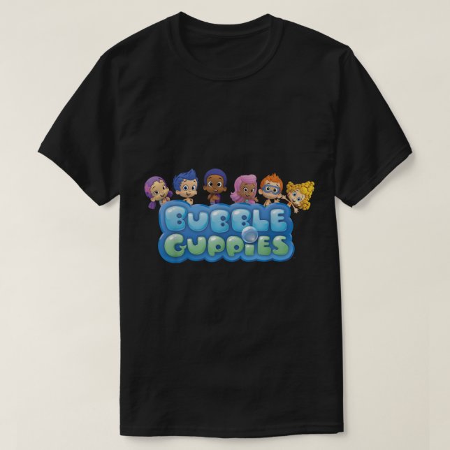 Camiseta Logotipo do grupo Bubble Guppies (Frente do Design)