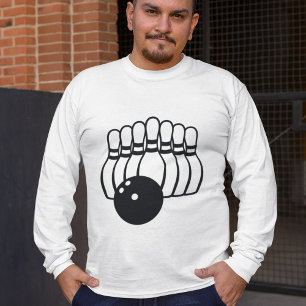 Camiseta Logotipo do grupo de Boliches de dez pinos