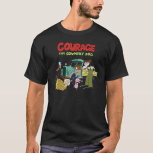 Camiseta Logotipo do grupo de foto do CN Courage The Coward